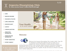 Tablet Screenshot of grapevinerheumatology.com